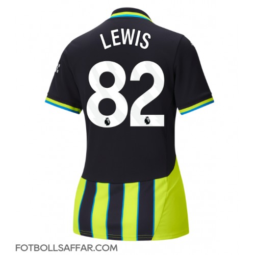 Manchester City Rico Lewis #82 Bortatröja Dam 2024-25 Kortärmad